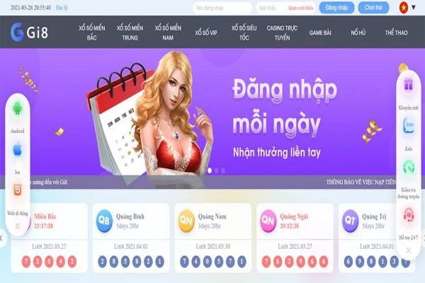 Thưởng nạp lại lần 2 có đặc điểm nổi bật của nhà cái Gi8