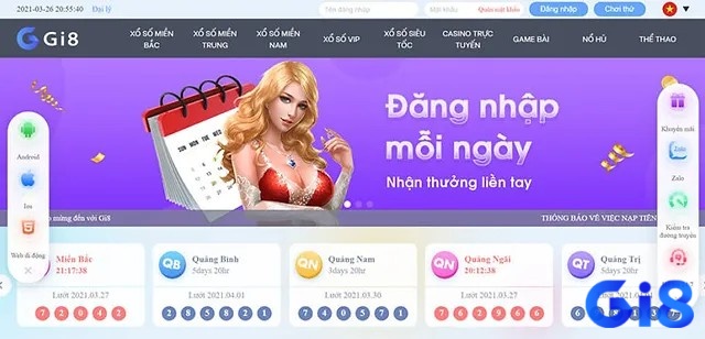 Nhà cái lô đề uy tín Gi8 có nhiều trò chơi lô đề trúng thưởng cao