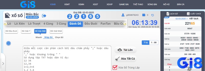 Gi8 là một trong những web đánh đề hàng đầu hiện nay